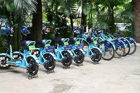 Yulu bikes-courtesy Twitter