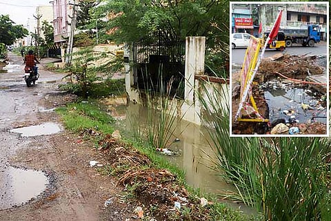 Sewage overflow at Madipakkam due to lack of drainage network