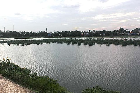 The lake was desilted by residents in September