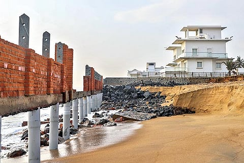 One of the bungalows by the beach along ECR