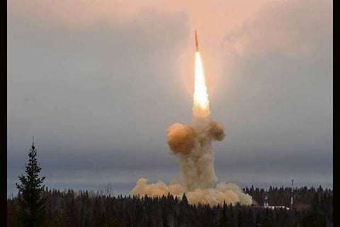 Russia test-fires Topol strategic missile