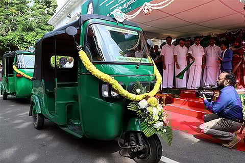 The electric autorickshaws being inaugurated on Friday