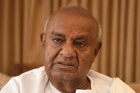 No question of supporting Yediyurappa govt: Deve Gowda