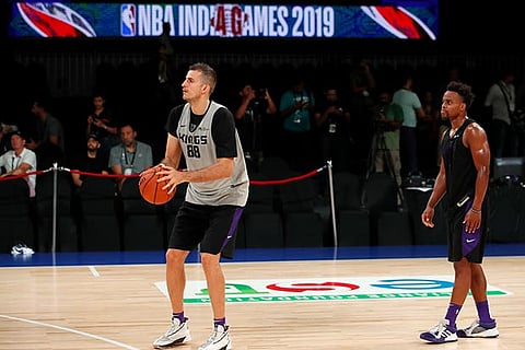 Nemanja Bjelica of Sacramento Kings during practice