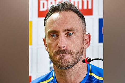 South African captain Faf du Plessis