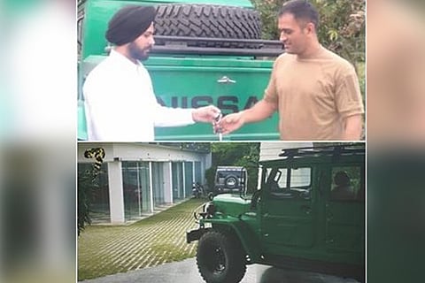 Dhoni adds Jonga to collection, car used by Indian Army