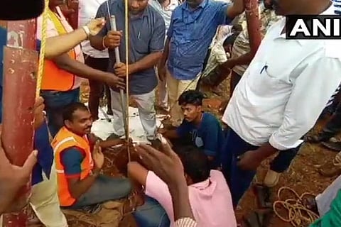TN borewell rescue: After 37 hrs, fresh operations on to drill a parallel well.
