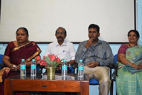 The chief guest and other dignitaries present at the event