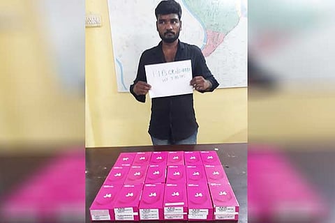 Prabhu with the stolen phones