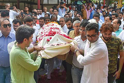 Ram Jethmalani cremated at Lodhi Road crematorium