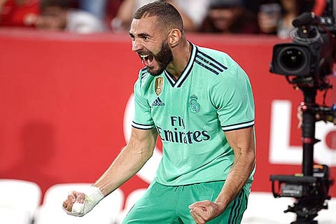 Benzema broke the deadlock in the 64th minute