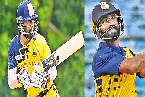 Abhinav Mukund; Dinesh Karthik