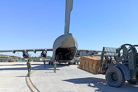 IAF airlifts 25 tonnes of medical supplies in three days