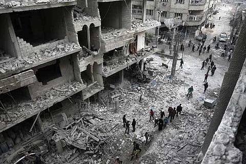 War-ravaged  area (File Photo)