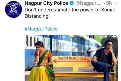 Nagpur police uses still from SRK's 'Chennai Express' for corona awareness