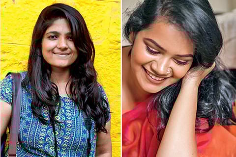 Harini Sarathy (left) and Vishnu Priya