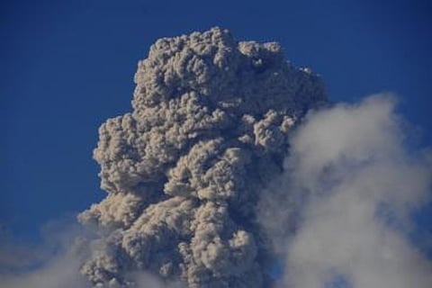 Indonesian volcano erupts, spews 500m high column of ash