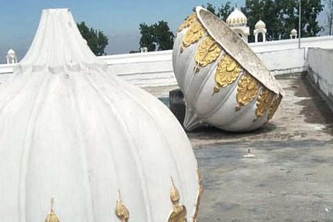Pakistan govt exposed, 8 domes collapse in Kartarpur shrine