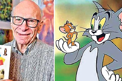 (Left) Gene Deitch (Right) Tom and Jerry