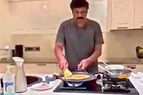 Chiranjeevi making pesarattu