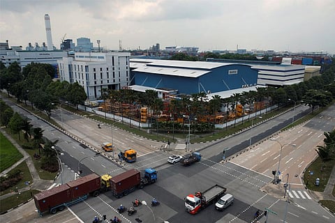 A general view of factories in the industrial district of Jurong in western Singapore (Reuters)