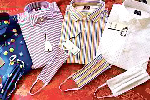 Matching shirts and masks