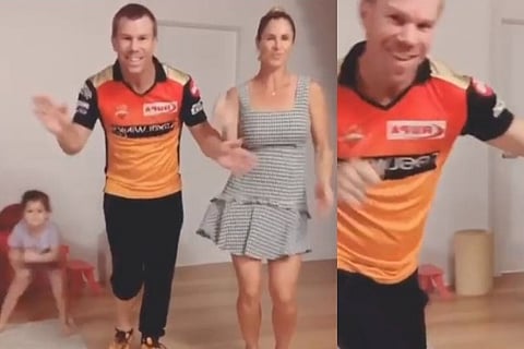 Warner and wife Candice dance on Telugu song ''Butta Bomma'', video goes viral