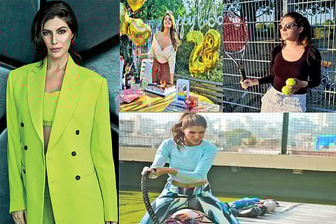 Elnaaz celebrated her birthday; Elnaaz started learning tennis; Virtual workout sessions