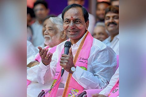 KCR hoists Tricolour amid low-key celebrations