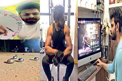 Varun plays a game of mentalist, the actor also resumed fitness and involved in some gaming