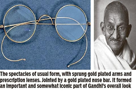 Specs possibly worn by Gandhi sell for £2.6L, set auction record in UK