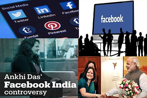 Facebook executive Ankhi Das with Narendra Modi