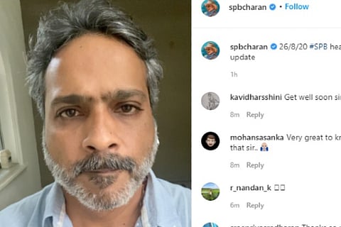 Screengrab from SP Charan's Instagram handle.