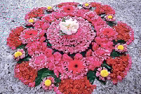 Jyothi Gokul?s pookalam at home