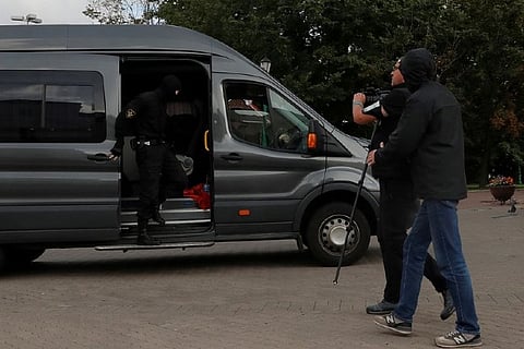 Belarus revokes accreditations of journalists covering protests for foreign media