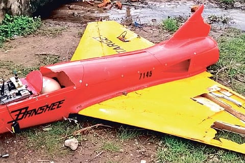 The UAV that was washed ashore.