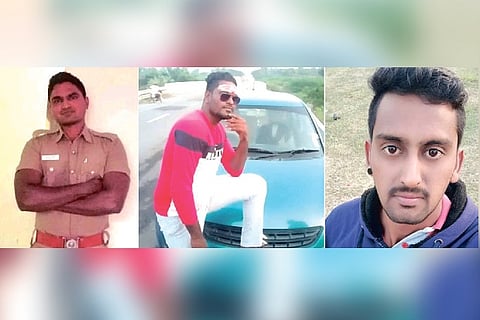 The deceased jail warden Thanigaivel, Kamesh and Divakar