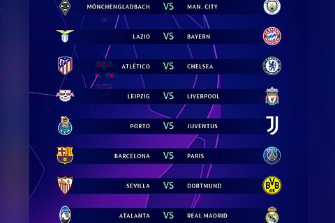 Barcelona to face PSG in Champions League last 16