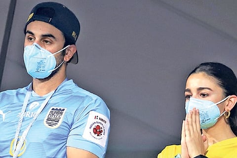 Mumbai City FC co-owner Ranbir Kapoor and Alia Bhatt