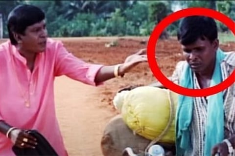 Screen grab from the famous comedy clip. Actor Benjamin with Vadivelu