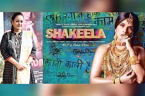 (Left) Shakeela, poster of her biopic starring Richa Chadha.