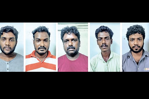 (From Left) Siva M, Rooban, Rajendiren, Ajithkumar and Satish M