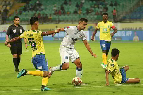 Chennaiyin midfielder Rafael Crivellaro scored a double against Kerala