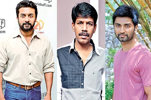 Suriya, Bala and Atharva Murali