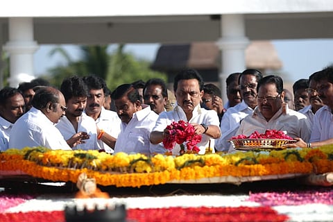 MK Stalin pays tribute to late CM Annadurai on death anniversary