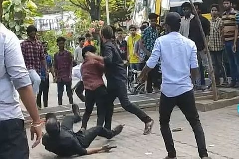 10 students held for clash at SRM univ