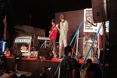 Artists perform on open stage at Kalai Theru Vizha at Enmore