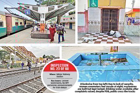 Commuter inconvenience: With all facilities on spot at Minjur, rail commuters demand RPF security