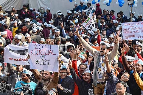AAP leads with over 10k votes in 15 seats, BJP's Jagdish Pradhan ahead by 26k votes from Mustafabad