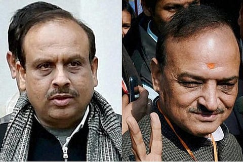 Vijender Gupta (left) and Om Prakash Sharma (Courtesy: PTI)